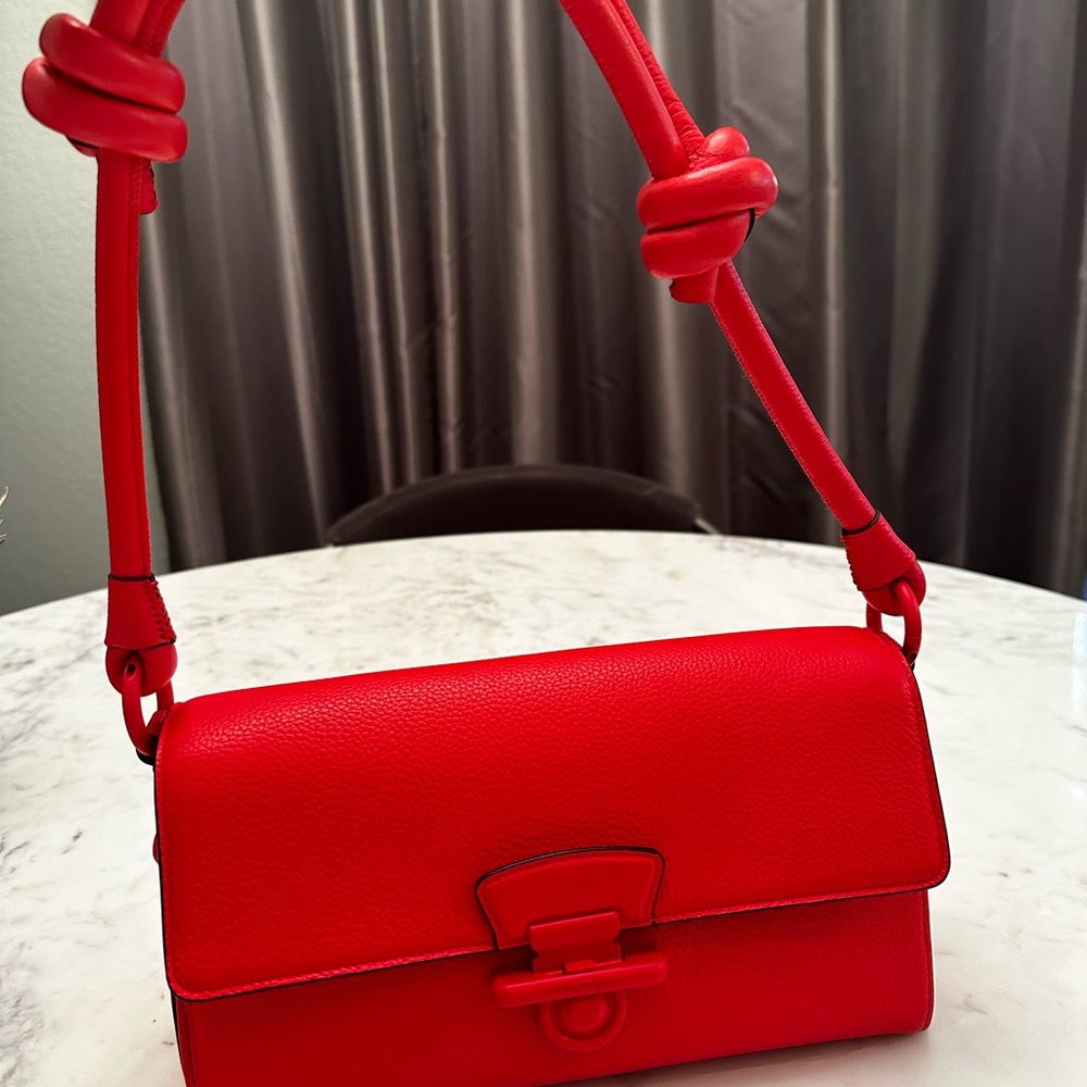Stunning small, red, Ferragamo purse. Excellent condition, used 3xs.